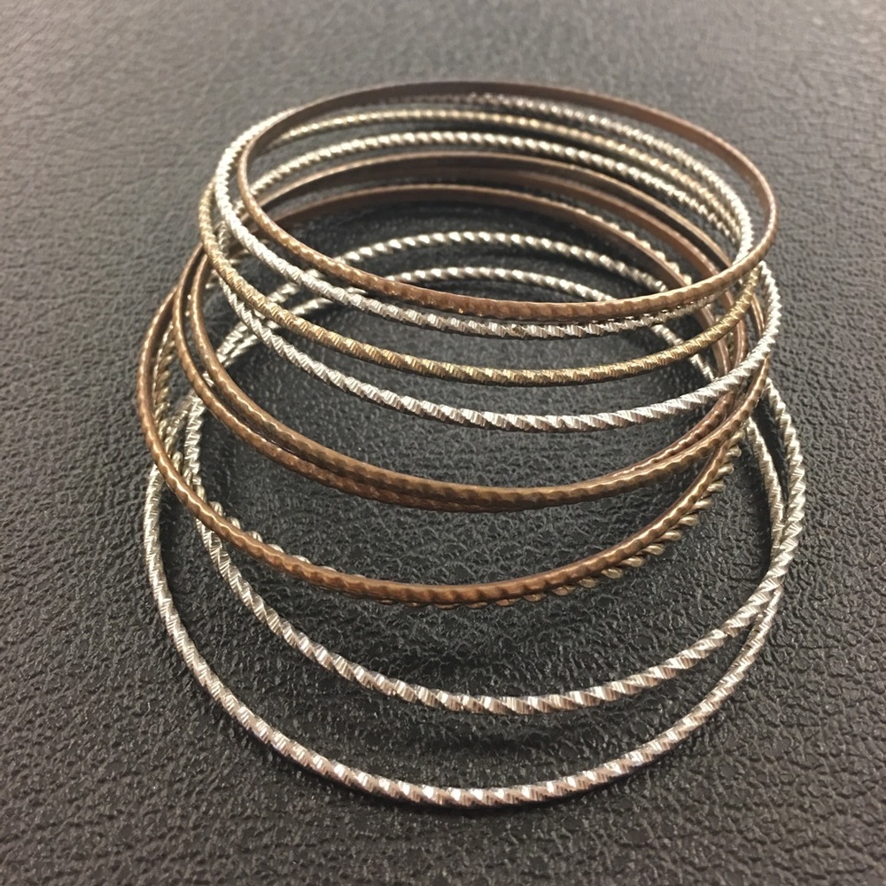 Multicolored Bangle Bracelets